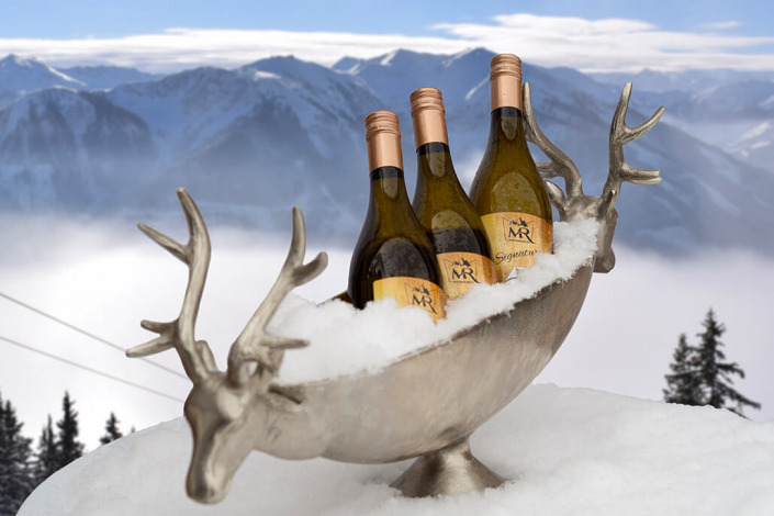 Montana Royal drinks & beverage. Alpinclub Saalbach Hinterglemm. Gipfelstation Kohlmaisbahn